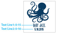 Thumbnail for Personalized Nautical Baby Glass Coaster (Set of 12)