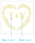 Thumbnail for Personalized Glass Coaster - Rustic Wedding (Set of 12)