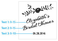 Thumbnail for Personalized Glass Coaster - Rustic Bridal Shower (Set of 12)