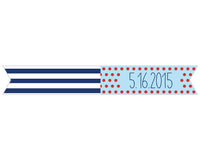 Thumbnail for Personalized Party Straw Flags - Kate's Nautical Birthday Collection