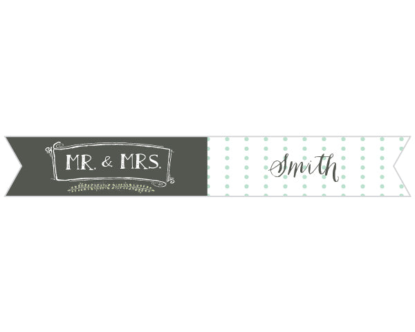 Personalized Party Straw Flags - Kate's Rustic Wedding Collection