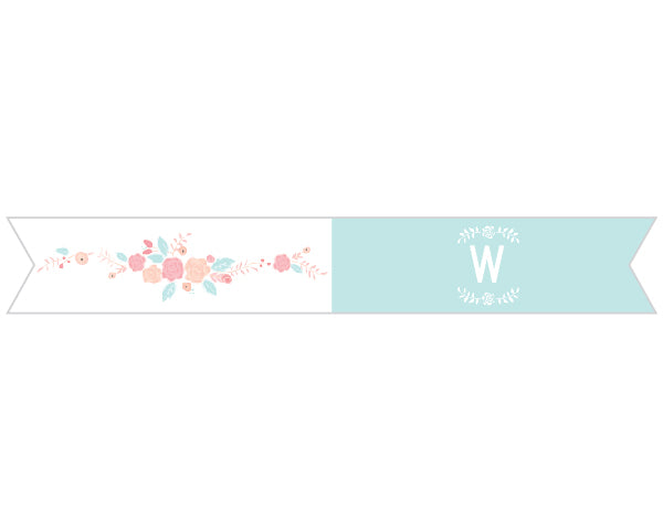 Personalized Party Straw Flags - Kate's Rustic Bridal Collection