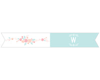 Thumbnail for Personalized Party Straw Flags - Kate's Rustic Bridal Collection