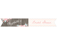 Thumbnail for Personalized Party Straw Flags - Kate's Rustic Bridal Collection