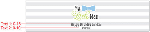 Personalized Water Bottle Labels - Little Man Alternate Image 3, Kate Aspen | Water Bottle Labels