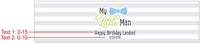 Thumbnail for Personalized Water Bottle Labels - Little Man Alternate Image 3, Kate Aspen | Water Bottle Labels