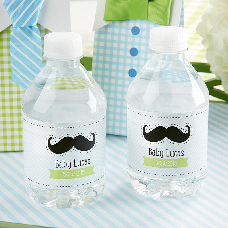 Personalized Water Bottle Labels - Little Man Main Image, Kate Aspen | Water Bottle Labels