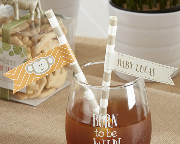 Kate's "Born to Be Wild" Party Straw Flags