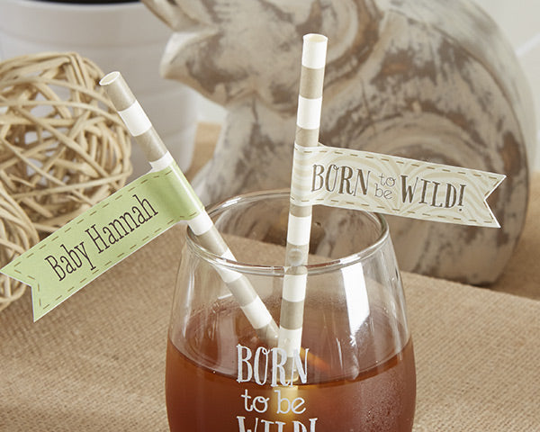 Kate's "Born to Be Wild" Party Straw Flags