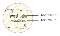 Thumbnail for Personalized Silver Round Candy Tin - Sweet as can Bee (Set of 12)