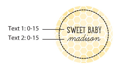 Personalized Silver Round Candy Tin - Sweet as can Bee (Set of 12)