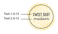 Thumbnail for Personalized Silver Round Candy Tin - Sweet as can Bee (Set of 12)