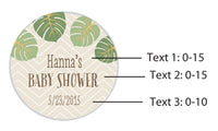 Thumbnail for Personalized Silver Round Candy Tin - Born To Be Wild Baby Shower (Set of 12)