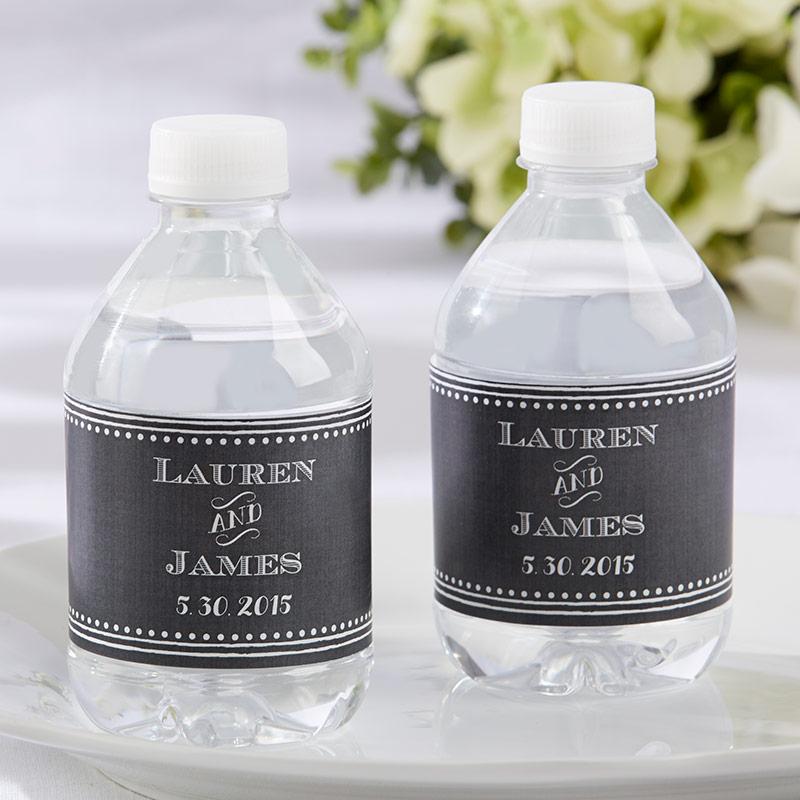 Personalized Water Bottle Labels - Chalk Main Image, Kate Aspen | Water Bottle Labels