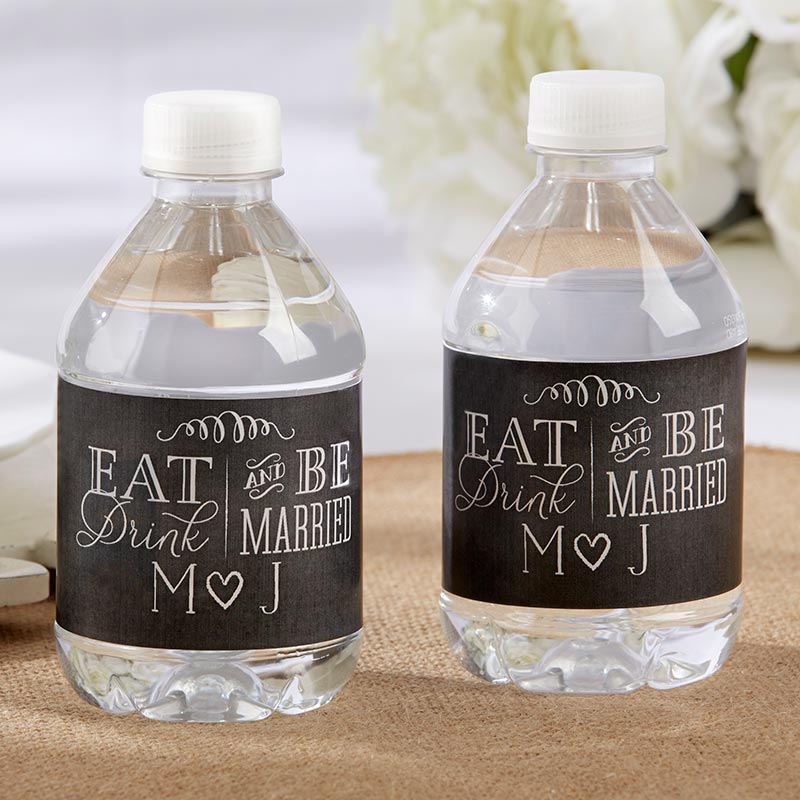 Personalized Water Bottle Labels - Eat, Drink & Be Married Main Image, Kate Aspen | Water Bottle Labels