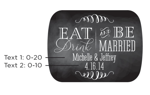 Personalized Silver Bottle Opener - Eat, Drink & Be Married