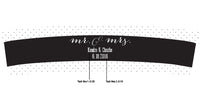 Thumbnail for Personalized Frosted Glass Votive - Mr. & Mrs.