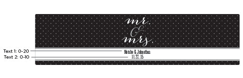 Personalized Water Bottle Labels - Mr. & Mrs. Alternate Image 2, Kate Aspen | Water Bottle Labels