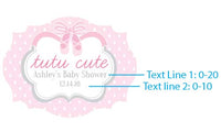 Thumbnail for Vintage 3.8 oz. Milk Bottle Favor Jar - Tutu Cute (Set of 12) (Personalization Available)