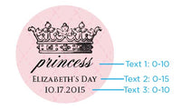 Thumbnail for Personalized Gold Round Candy Tin - Little Princess (Set of 12)