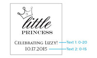 Thumbnail for Personalized Glass Coaster - Little Princess (Set of 12)