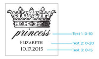 Thumbnail for Personalized Glass Coaster - Little Princess (Set of 12)