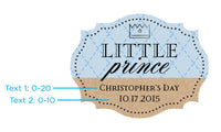 Thumbnail for Vintage 3.8 oz. Milk Bottle Favor Jar - Little Prince (Set of 12) (Personalization Available)