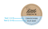 Thumbnail for Personalized Gold Round Candy Tin - Little Prince (Set of 12)