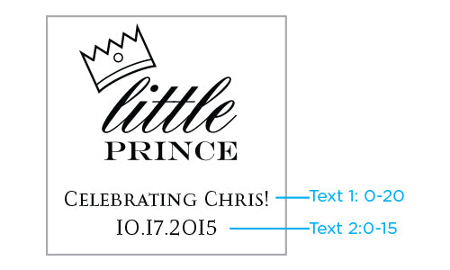 Personalized Glass Coaster - Little Prince (Set of 12)