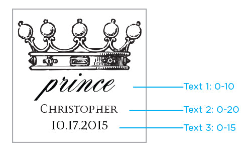Personalized Glass Coaster - Little Prince (Set of 12)