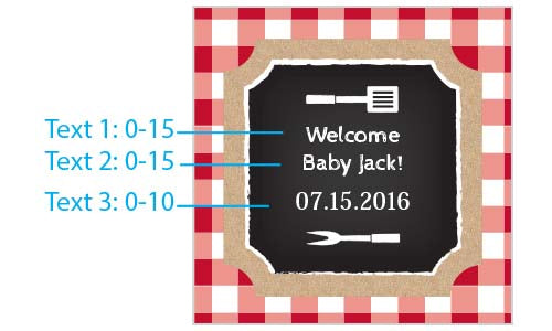 Personalized 8 oz. Glass Mason Jar - BBQ (Set of 12)