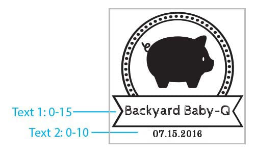 Personalized Glass Coaster - BBQ (Set of 12)