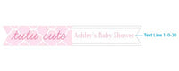 Thumbnail for Personalized Party Straw Flags - Tutu Cute