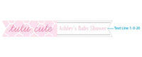 Thumbnail for Personalized Party Straw Flags - Tutu Cute