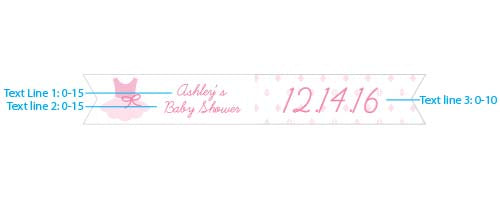 Personalized Party Straw Flags - Tutu Cute