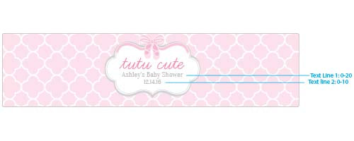 Personalized Water Bottle Labels - Tutu Cute Alternate Image 3, Kate Aspen | Water Bottle Labels