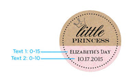 Thumbnail for Personalized Mini Glass Favor Jars - Little Princess (Set of 12)