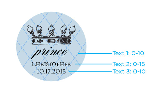 Personalized Mini Glass Favor Jars  - Little Prince (Set of 12)