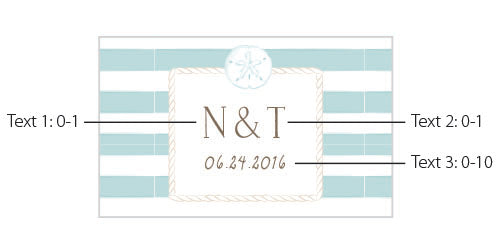 Personalized Black Matchboxes - Beach (Set of 50)