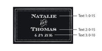 Thumbnail for Personalized Black Matchboxes - Chalk (Set of 50)