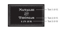Thumbnail for Personalized Black Matchboxes - Chalk (Set of 50)