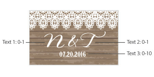 Personalized White Matchboxes - Country (Set of 50)