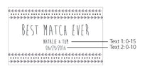 Thumbnail for Personalized Black Matchboxes - Wedding (Set of 50)