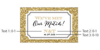 Thumbnail for Personalized Black Matchboxes - Wedding (Set of 50)
