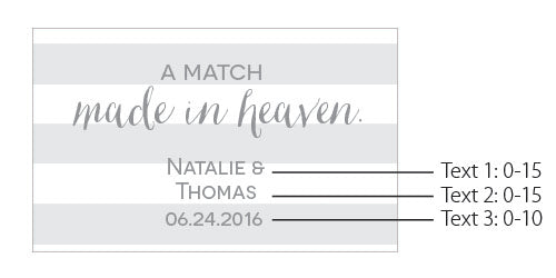 Personalized Black Matchboxes - Wedding (Set of 50)