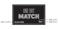 Thumbnail for Personalized Black Matchboxes - Wedding (Set of 50)