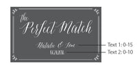 Thumbnail for Personalized Black Matchboxes - Wedding (Set of 50)