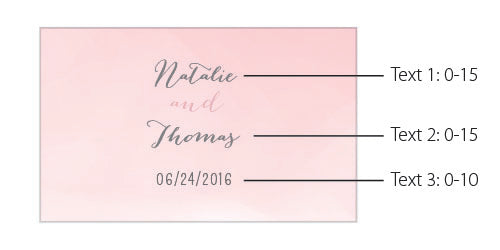 Personalized Black Matchboxes - Wedding (Set of 50)