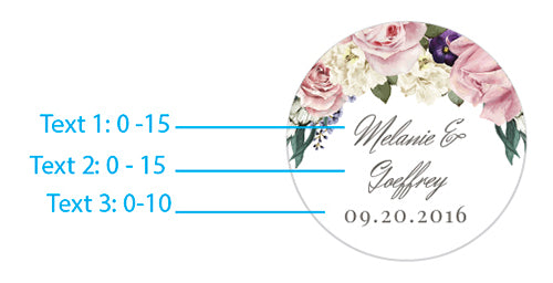 Personalized Silver Round Candy Tin - English Garden (Set of 12)
