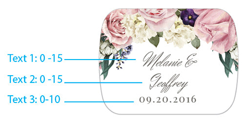 Personalized Silver Bottle Opener - English Garden